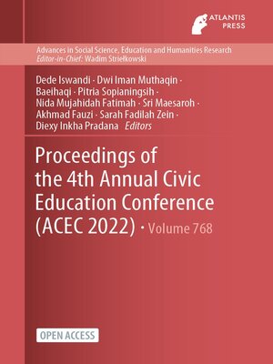 cover image of Proceedings of the 4th Annual Civic Education Conference (ACEC 2022)